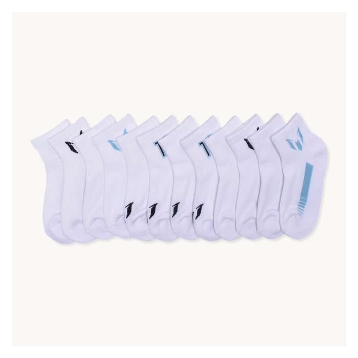 Toddler Boys' Messi 6 Pack Quarter-Crew Socks